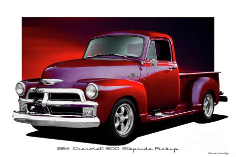 1954 Chevrolet 3100 Stepside Pickup 3 Photograph By Dave Koontz Fine