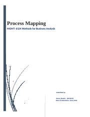 Honey Shaikh Process Mapping Docx Process Mapping MGMT 6124 Methods