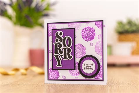 Sentiment Stamp And Dies By Crafters Companion Cards Handmade Card