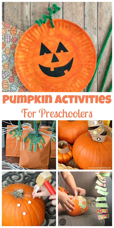 Easy Pumpkin Crafts For Kindergarten