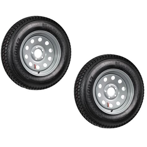 2-Pk Trailer Tire Rim ST175/80D13 175/80D B78-13 LRC 5 Lug Silver Modular Wheel - Walmart.com ...