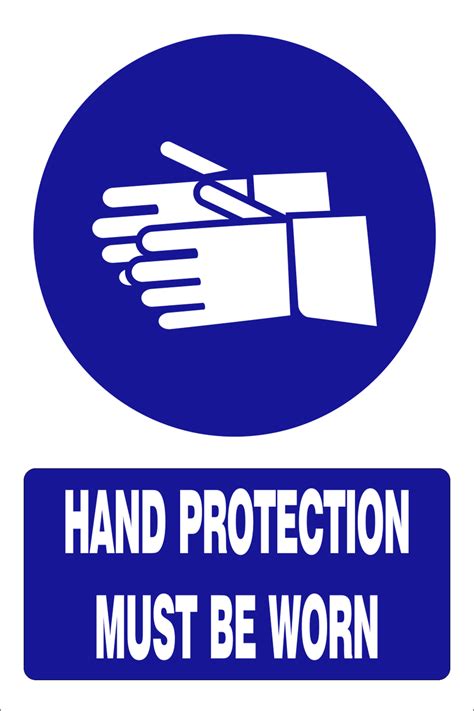 Hand Protection Must Be Worn Safety Sign Mv005 A Safety Sign Online