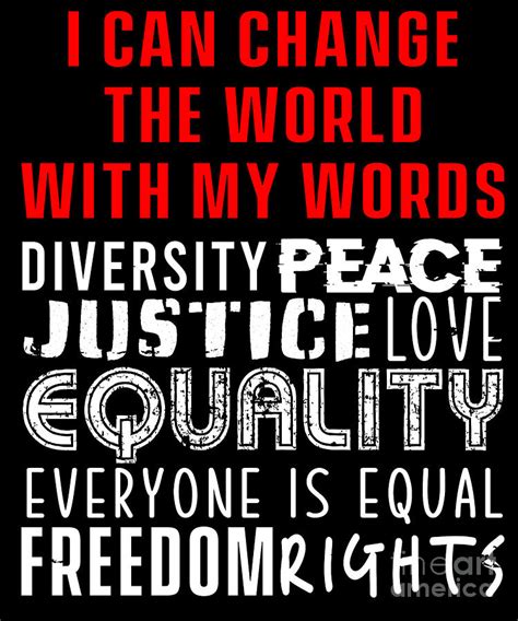 Equality Freedom Justice Peace Human Rights Gift Digital Art by Thomas Larch - Pixels