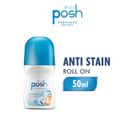 Jual Posh Deodorant Roll On Anti Stain Ml Shopee Indonesia