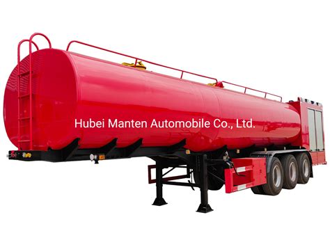 New Fire Fighting Use Foam Liquid Road Tanker Trailer 55ton 55000liters 55m3 Carbon Steel Tank