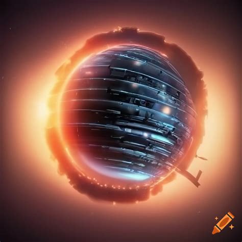 Realistic Sci Fi Dyson Sphere