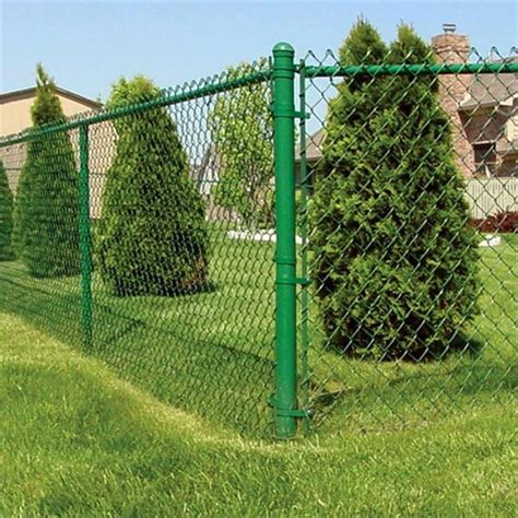 Green PVC Coated Chain Link Fence