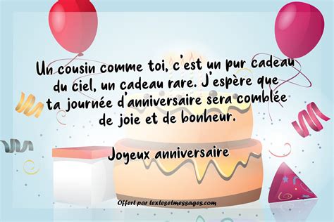 Textes Et Messages D Anniversaire Pour Son Cousin Un Cousin Comme Toi