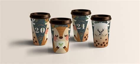 Milk Tea Paper Cup Design The Alley On Behance