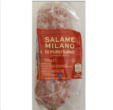 Ministero Salute Richiamo Salame Milano 350g Il Tagliere Del Re ALDI