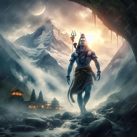 Premium Ai Image Lord Shiva 3d Wallpaper Banner Mahadev Ai Generated