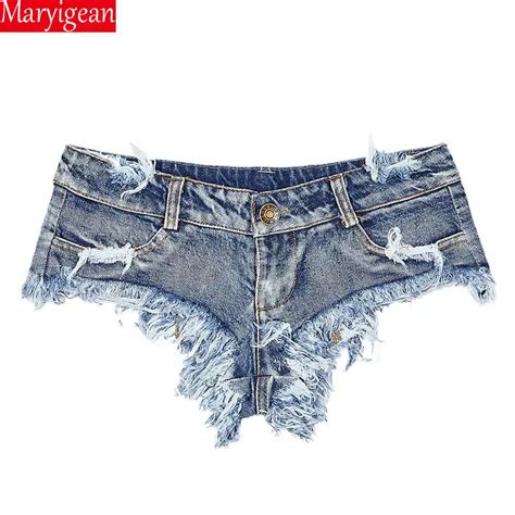 DANJEANER Sexy Vintage Mini Short Jeans Booty Shorts Cute Bikini Denim