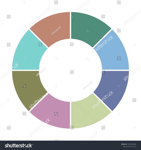 Pie Chart Vector Colorful Info Template Royalty Free Stock Vector