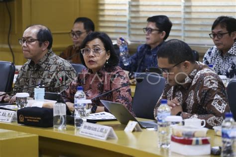 Rapat Kerja Menkeu Dan Komite IV DPD ANTARA Foto