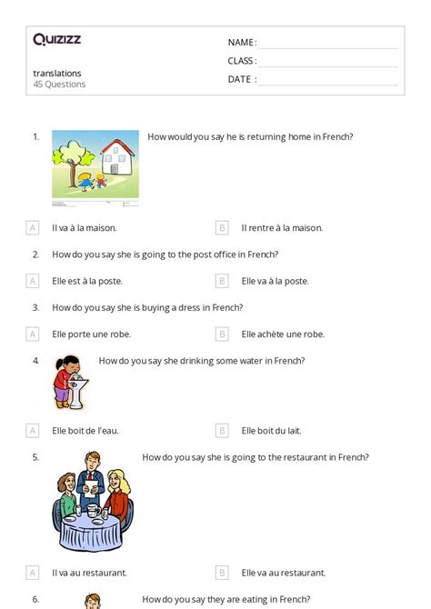 Translations Worksheets For St Class On Quizizz Free Printable