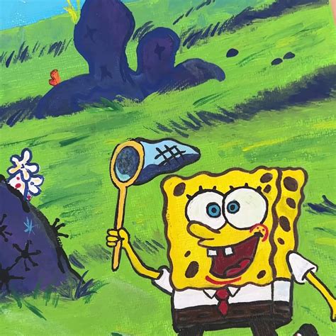 The Art Of SpongeBob On Twitter RT SpongeBob Spoooky Paint