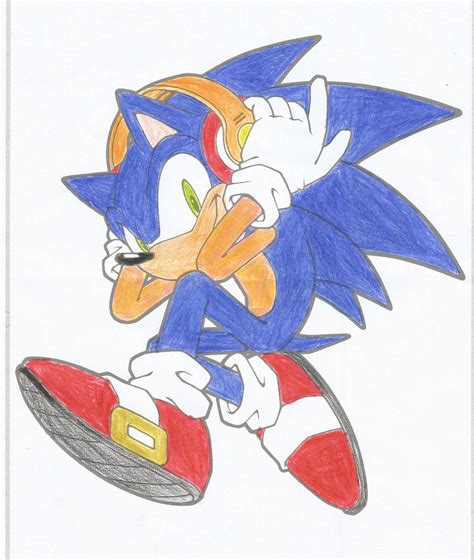 Sonic Channel 34 - Sonic wearing headphones by OtisElevatorDrawer1 on ...