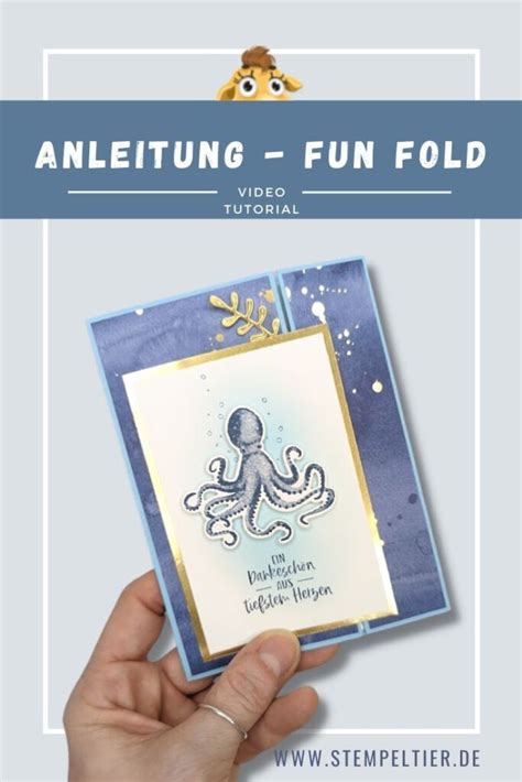 Anleitung F R Fun Fold Karte Stempeltier