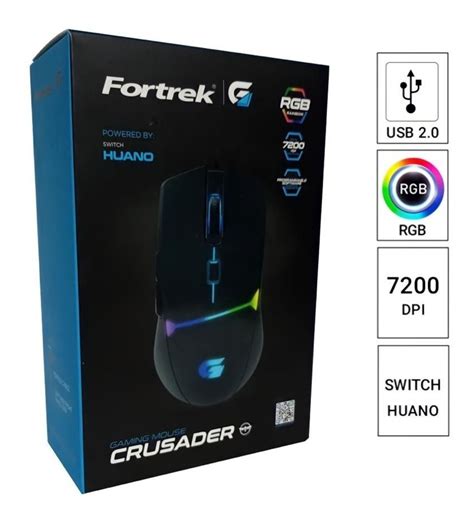 Mouse Para Jogos Crusader Gamer Rgb Fortrek G 7200dpi Preto MercadoLivre