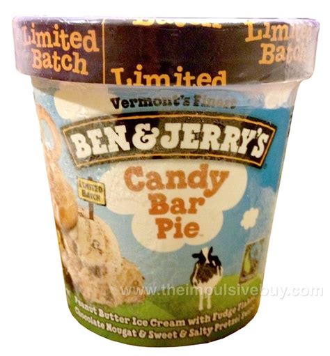 Review Ben And Jerrys Limited Batch Candy Bar Pie Ice Cream The