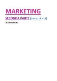 Appunti E Riassunto Di Principi Di Marketing Appunti Di Marketing