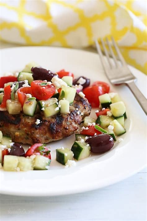 Naked Greek Feta Zucchini Turkey Burgers Skinnytaste