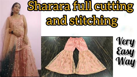 Sharara Cutting And Stitchinghow To Make Sharara Garara Very Easy