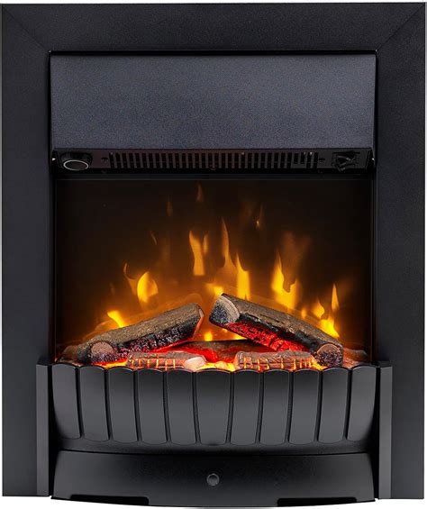 Dimplex Clement Optiflame Inset Electric Fire Traditional Style Matt Black Led Flame Effect