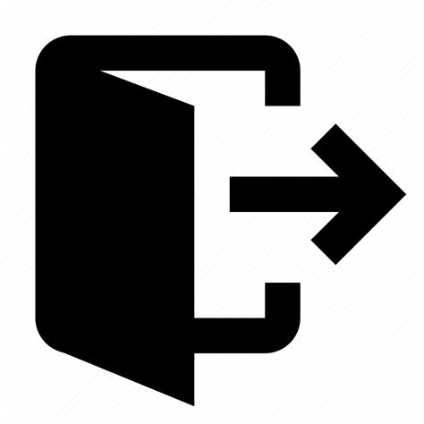 Door Exit Quit Icon Download On Iconfinder On Iconfinder