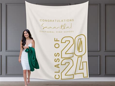 Class of 2024 Custom Graduation Party Backdrop, Personalized Congrats ...