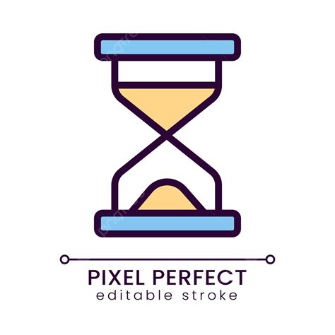 Hourglass Pixel Perfect Rgb Color Icon Loading Pixel Perfect