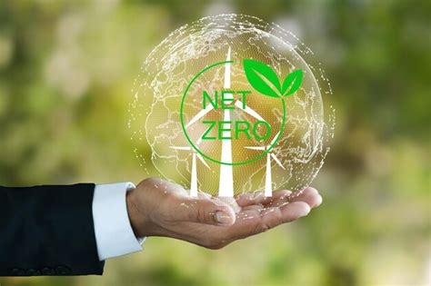 Premium Photo Net Zero The Concept Of Reducing Greenhouse Gas