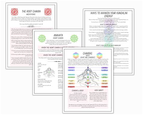 Chakras Guide Chakras Cheat Sheets Chakras Meditation Etsy Canada