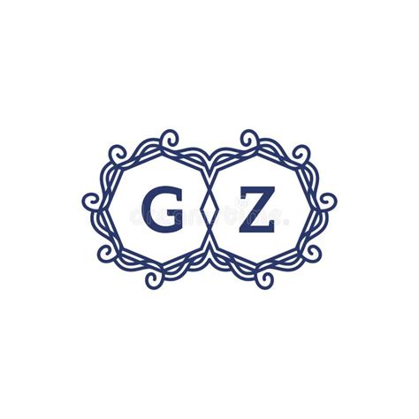 Initial Logo Letter Gz Luxury Minimalist Design Stock Vector Illustration Of Letter Abstract