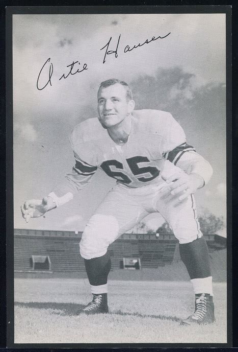 Rams Team Issue Football Card Art Hauser