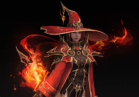 Artstation Flame Witch