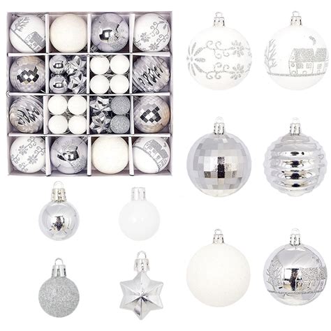 Clearance Christmas Balls Ornaments 44pcs Colorful Christmas Hanging