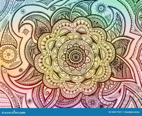 Mandala Paisley Stock Illustration Illustration Of Paint 34417531