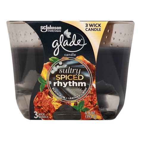 Glade 3 Wick Candle Sultry Amber Rhythm Shop Candles At H E B