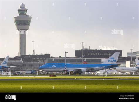 KLM La Royal Dutch Airlines Vista En Amsterdam Aeropuerto De Schiphol