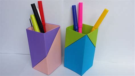 Diy Paper Crafts How To Make Beautiful Penpencil Holder With