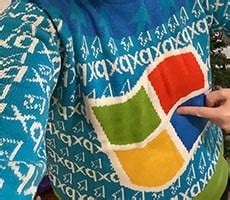 Check Out These Gloriously Ugly Windows Xp Sweaters Microsoft Is