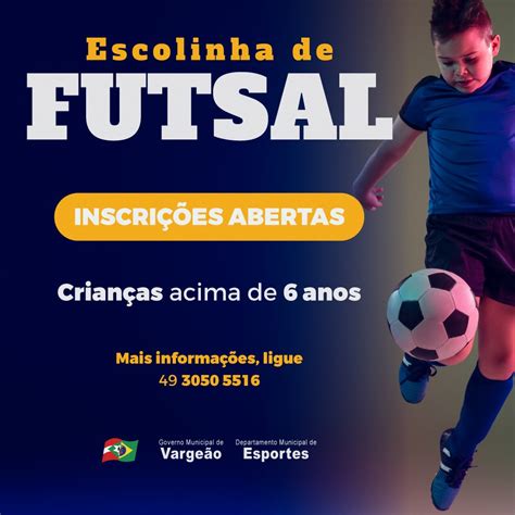 Abertas inscrições para Escolinhas de Futsal e reservas de horário do