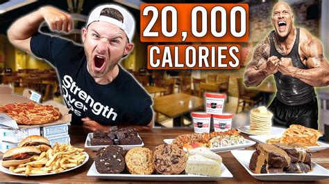 I Tried To Eat The Rock S Highest Calorie Cheat Meals Youtube