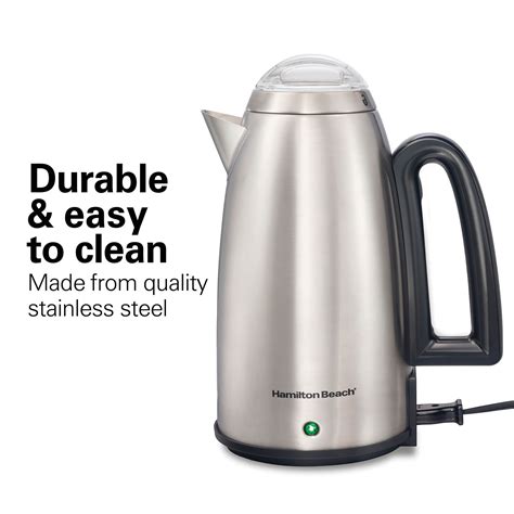 Stainless Steel 12 Cup Coffee Percolator - 40614RN | HamiltonBeach.com