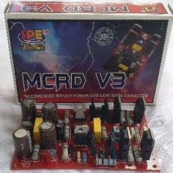 Jual Kit Driver Power Amplifier Mcrd V By Spe Karakter Sub Low Bass