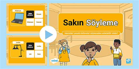 Sakın Söyleme Oyun Teacher Made Twinkl