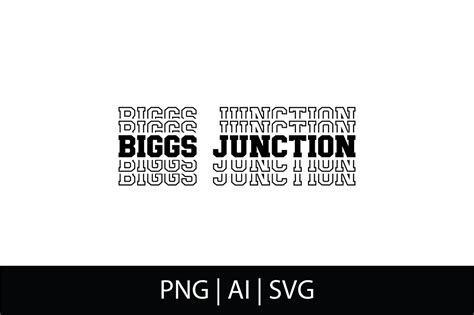 Stacked Biggs Junction Graphic by A Crafty Dad · Creative Fabrica