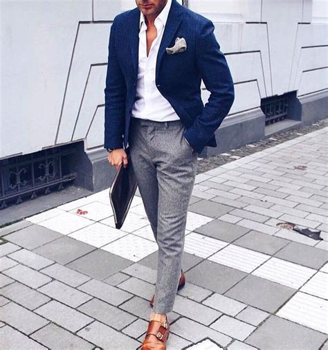 Pin By Let My People Dress Up On Classic Blazer Outfits Men Mens