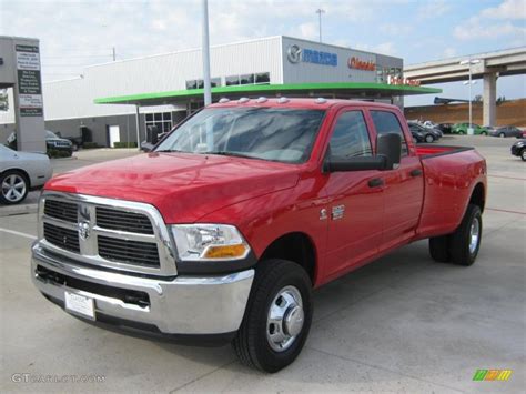 2011 Flame Red Dodge Ram 3500 HD ST Crew Cab 4x4 Dually 38276910 Photo